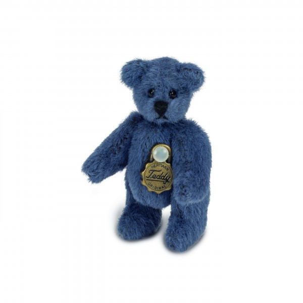 Teddy Hermann Teddy Minimo Blau 4 cm 154464 für Kinder und Sammler 
